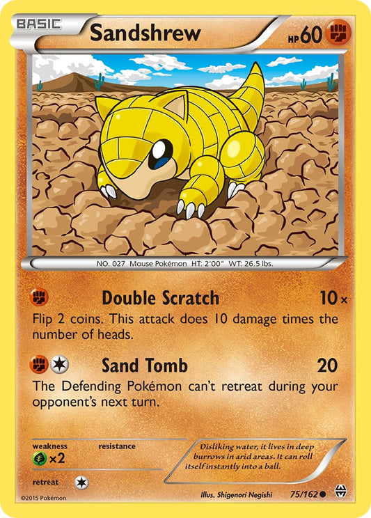 Sandshrew 75/162 Reverse Common - MissingNo.