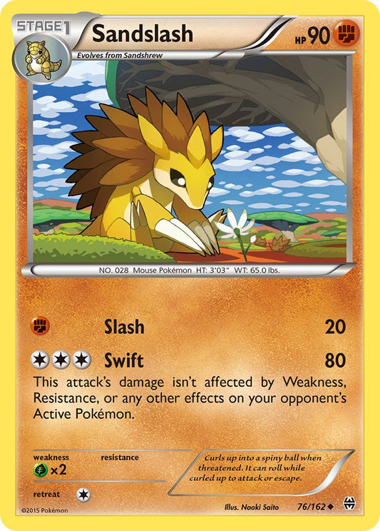 Sandslash 76/162 Reverse Uncommon - MissingNo.