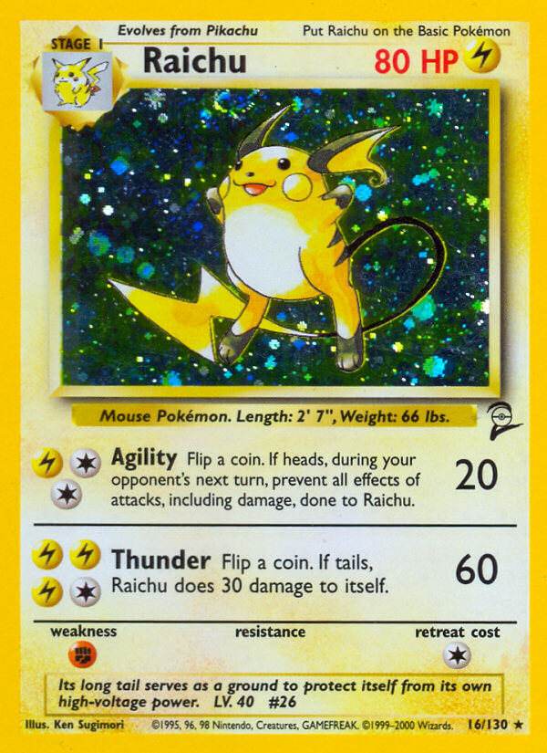 Raichu 16/130 Holo Rare - MissingNo.