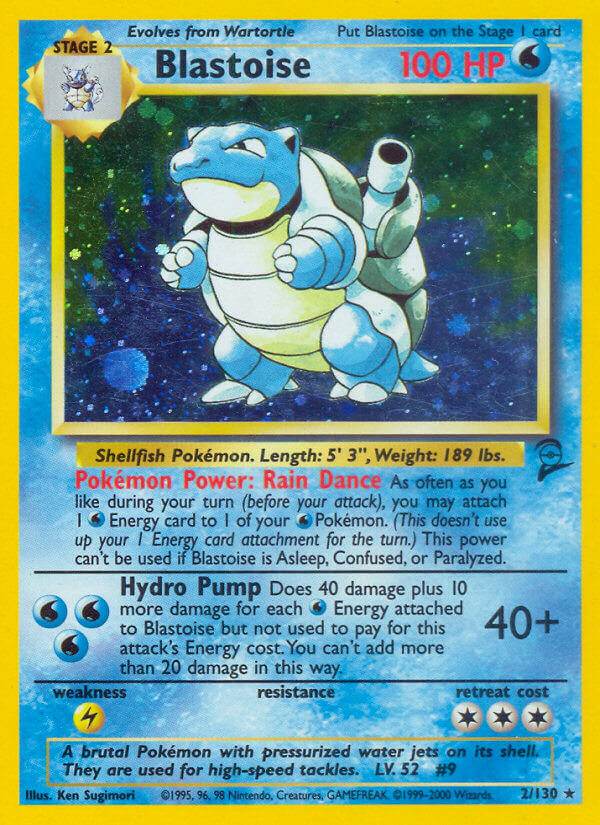 Blastoise 2/130 Holo Rare - MissingNo.