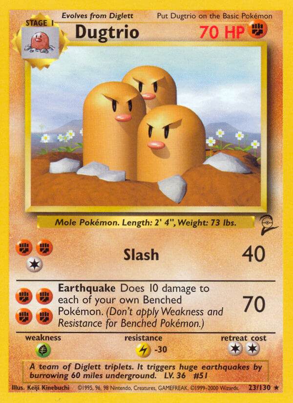 Dugtrio 23/130 Non-Holo Rare - MissingNo.