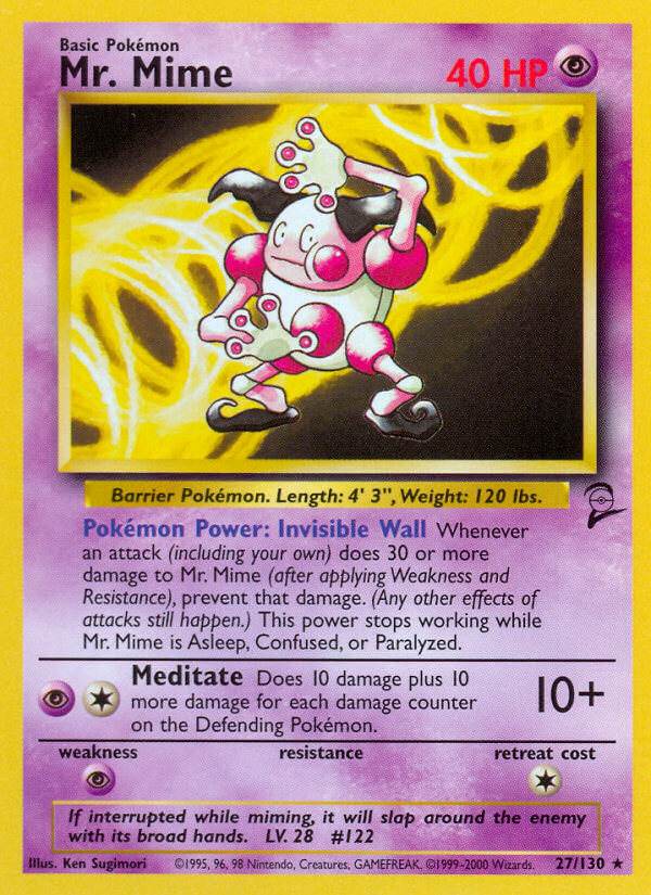 Mr. Mime 27/130 Non-Holo Rare - MissingNo.