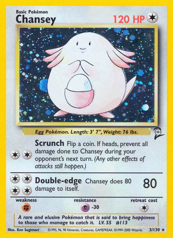 Chansey 3/130 Holo Rare - MissingNo.