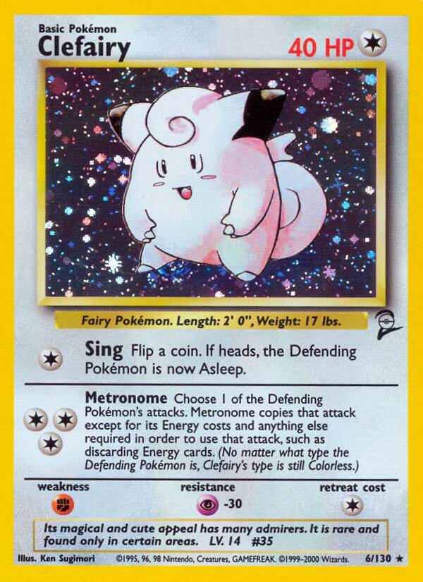 Clefairy 6/130 Holo Rare - MissingNo.