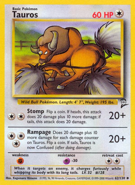 Tauros 62/130 Uncommon - MissingNo.