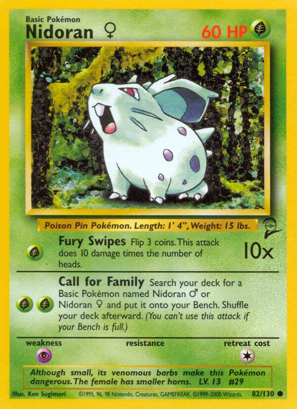 Nidoran F 82/130 Common - MissingNo.