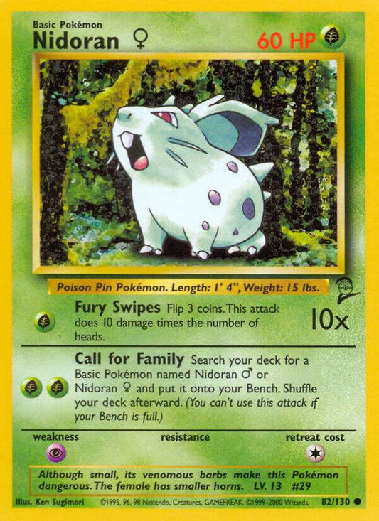 Nidoran F 82/130 Common - MissingNo.