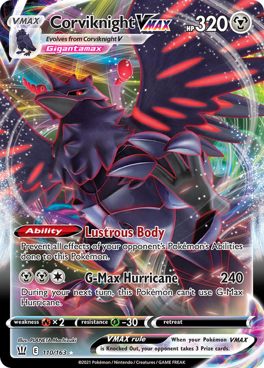 Corviknight VMAX 110/163 Play! Pokémon Stamp Prize Pack Series 1 Exclusive