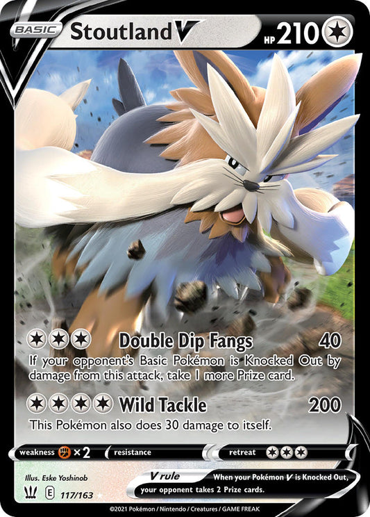 Stoutland V 117/163 Holo Rare V