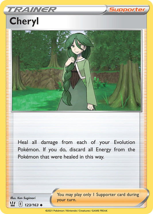 Cheryl 123/163 Non-Holo Play! Pokémon Stamp Prize Pack Series 1 & Prize Pack Series 2 Exclusive