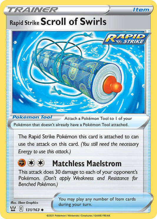 Rapid Strike Scroll of Swirls 131/163 Uncommon
