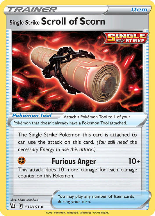 Single Strike Scroll of Scorn 133/163 Uncommon