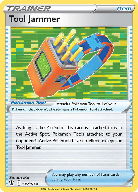 Tool Jammer 136/163 Play! Pokémon Stamp Prize Pack Series 1 & Prize Pack Series 2 Exclusive