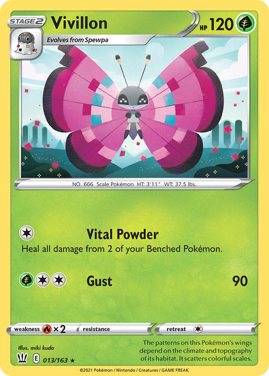 Vivillon 13/163 Reverse Rare