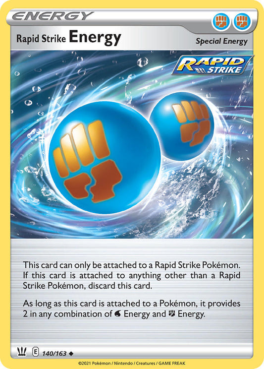 Rapid Strike Energy 140/163 Holo Play! Pokémon Stamp Prize Pack Series 1 & Prize Pack Series 2 Exclusive