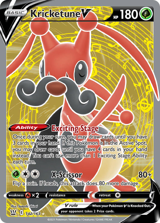 Kricketune V 142/163 Holo Ultra Rare V
