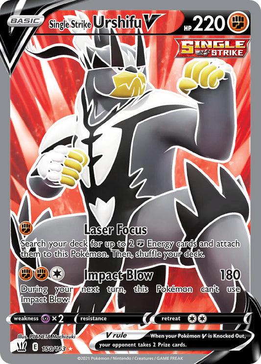 Single Strike Urshifu V 150/163 Holo Ultra Rare V