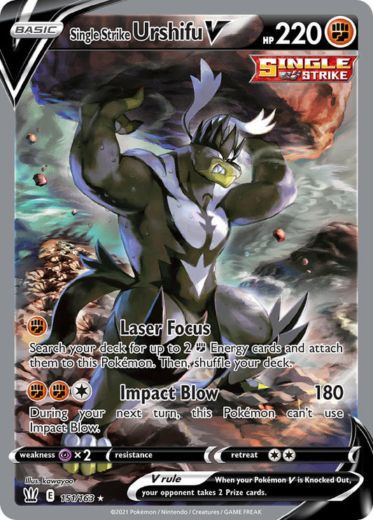 Single Strike Urshifu V 151/163 Holo Ultra Rare V