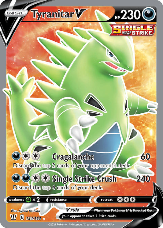 Tyranitar V 154/163 Holo Ultra Rare V
