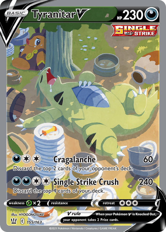 Tyranitar V 155/163 Holo Ultra Rare V