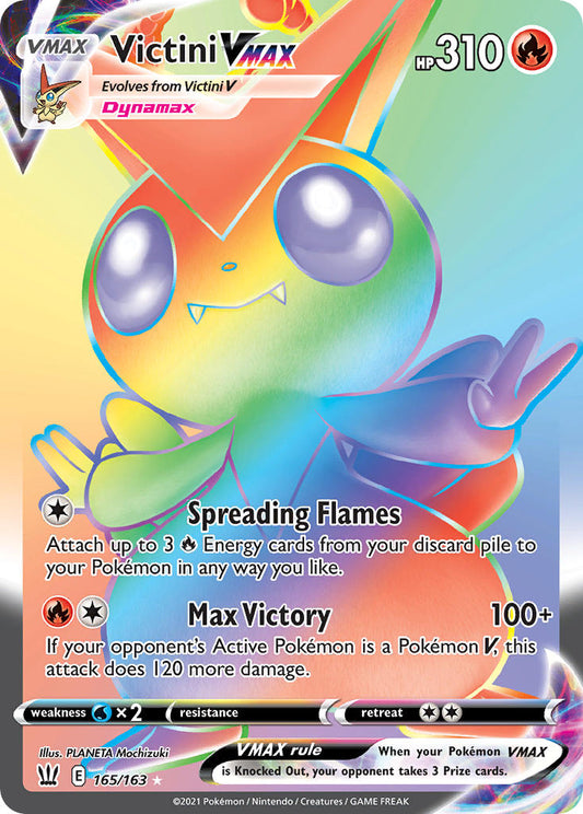 Victini VMAX 165/163 Rainbow Secret Rare VMAX