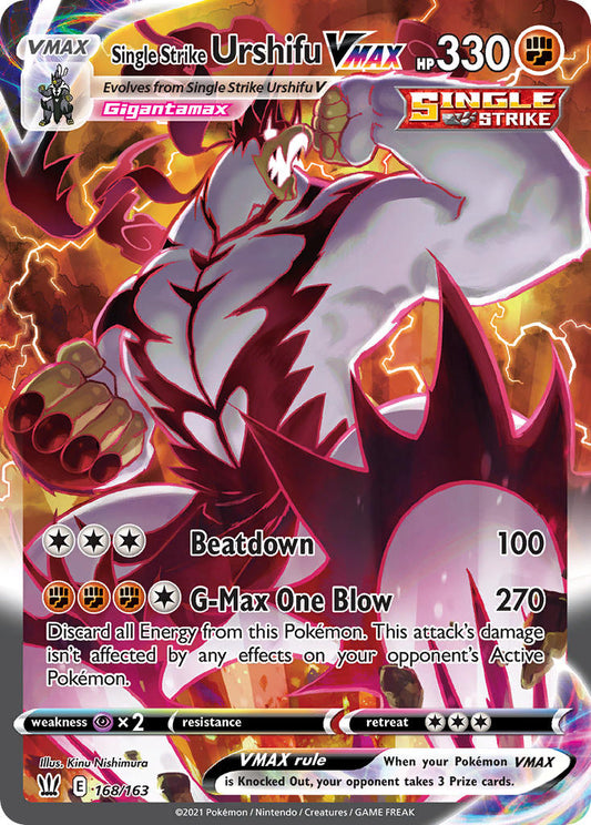 Single Strike Urshifu VMAX 168/163 Secret Rare VMAX