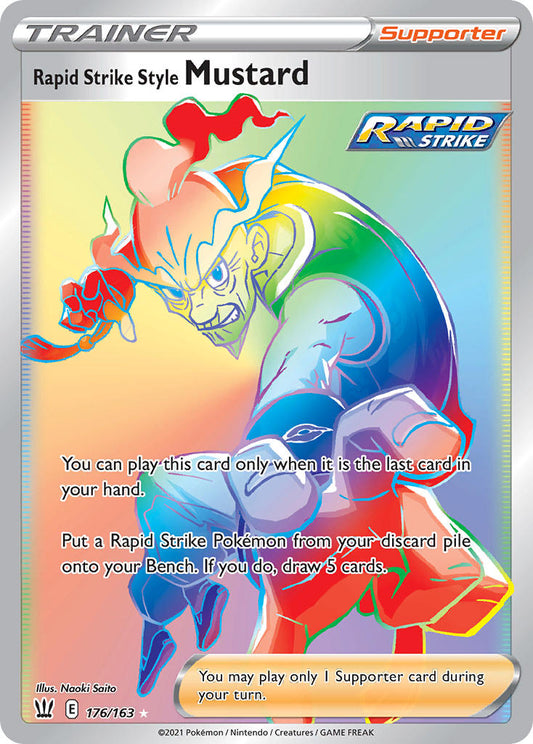 Rapid Strike Style Mustard 176/163 Rainbow Secret Rare