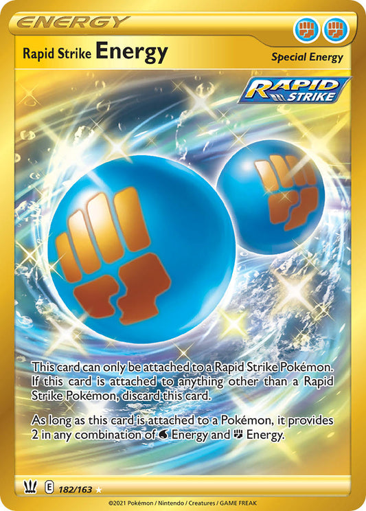 Rapid Strike Energy 182/163 Gold Secret Rare