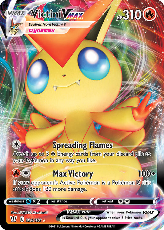 Victini VMAX 22/163 Play! Pokémon Stamp Prize Pack Series 1 Exclusive
