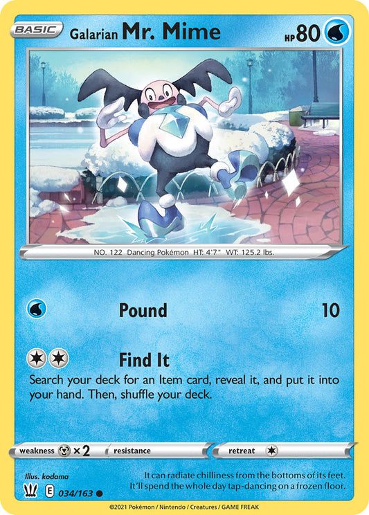Galarian Mr. Mime 34/163 Reverse Common