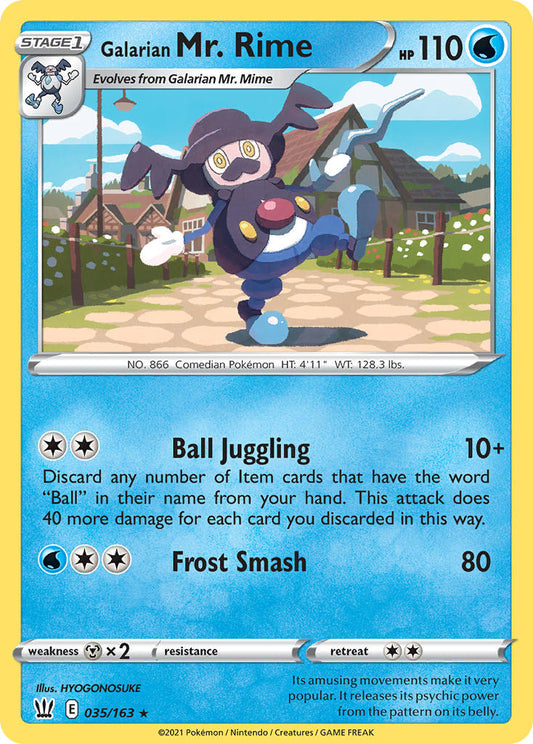 Galarian Mr. Rime 35/163 Reverse Rare