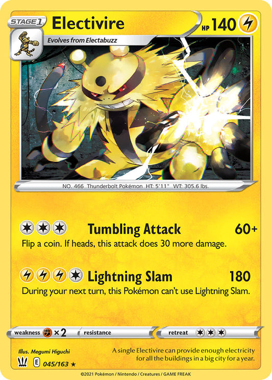 Electivire 45/163 Reverse Rare