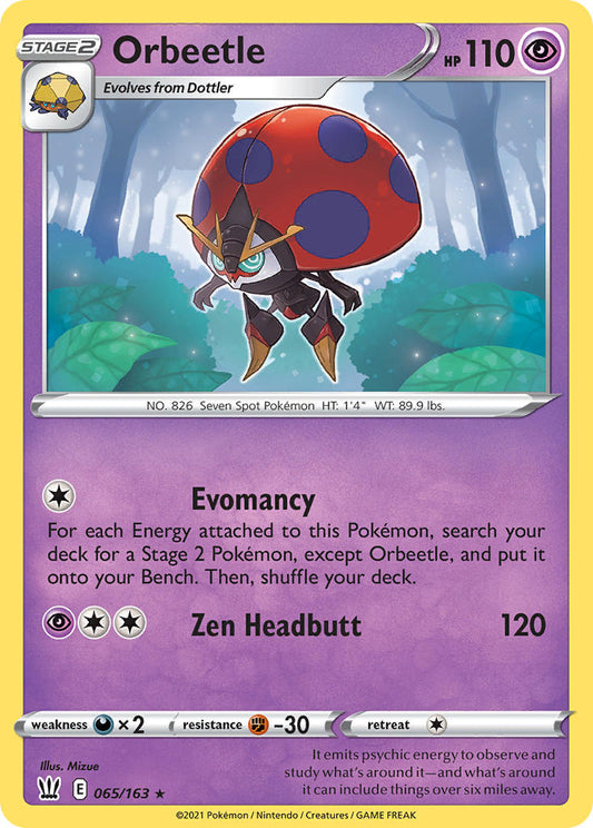 Orbeetle 65/163 Holo Rare