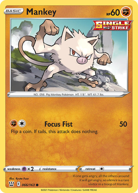 Mankey 66/163 Reverse Common