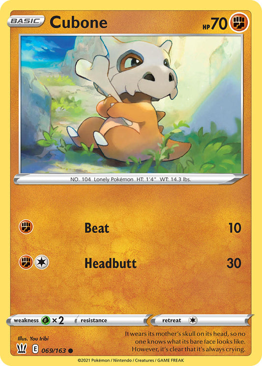 Cubone 69/163 Reverse Common