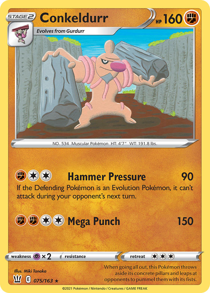Conkeldurr 75/163 Reverse Rare