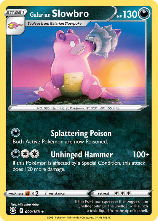 Galarian Slowbro 92/163 Reverse Rare