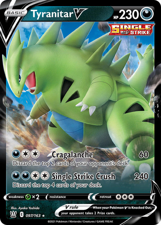Tyranitar V 97/163 Play! Pokémon Stamp Prize Pack Series 1 Exclusive