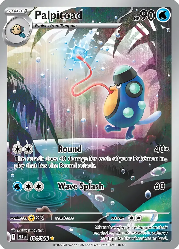 Palpitoad 104/086 Illustration Rare