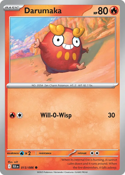 Darumaka 013/086 Poké Ball Holo Common