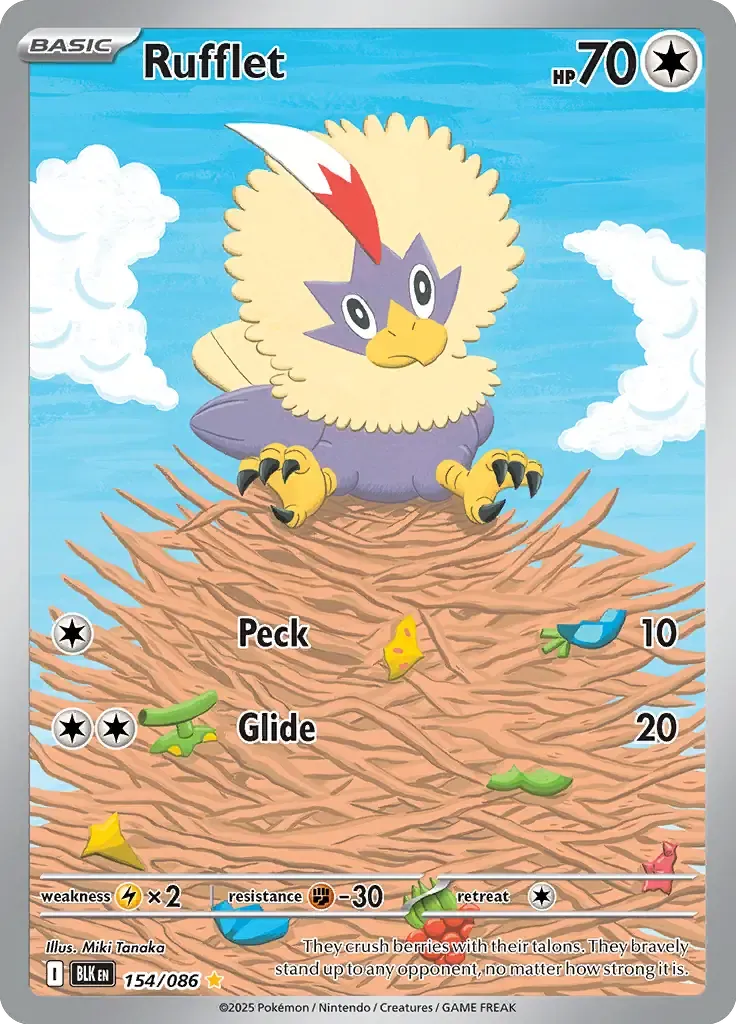 Rufflet 154/086 Illustration Rare