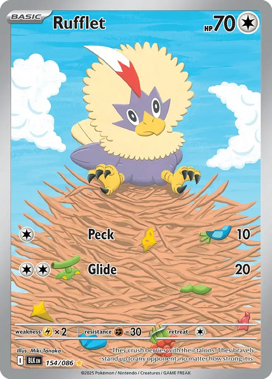 Rufflet 154/086 Illustration Rare