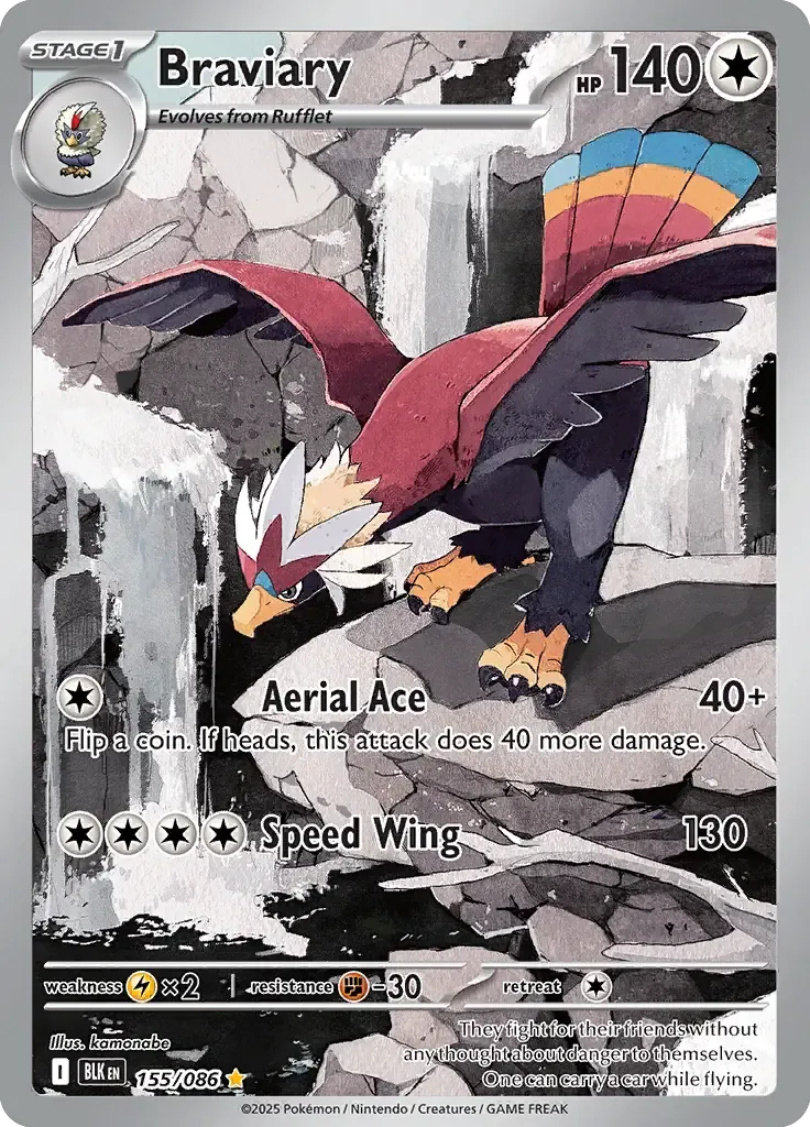 Braviary 155/086 Illustration Rare