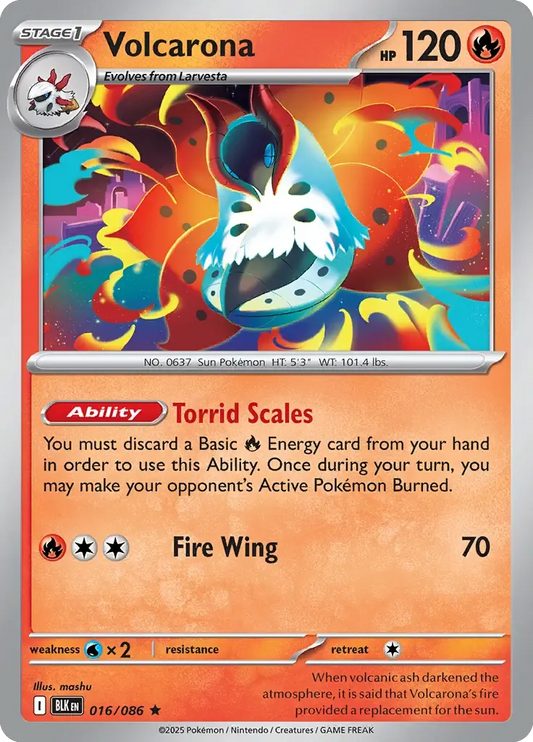Volcarona 016/086 Holo Rare