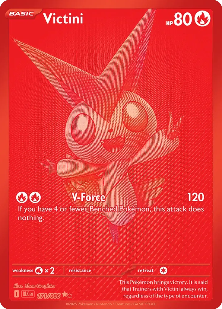 Victini 171/086 Red Hyper Rare ex