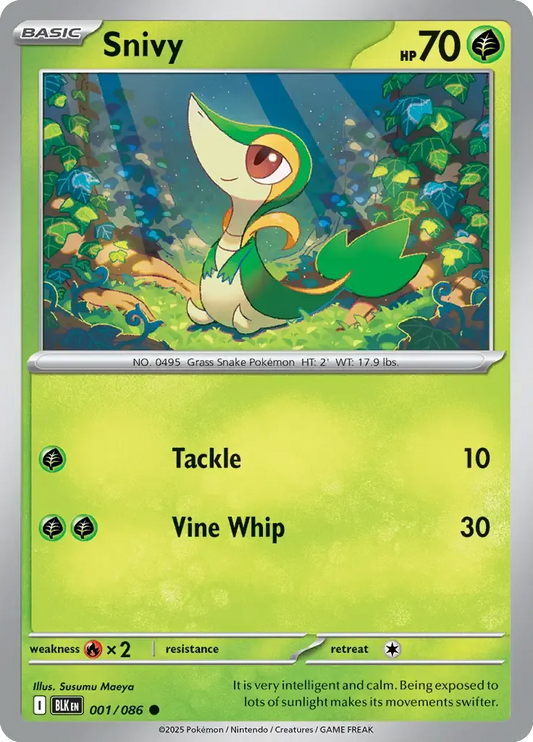 Snivy 001/086 Master Ball Holo Common