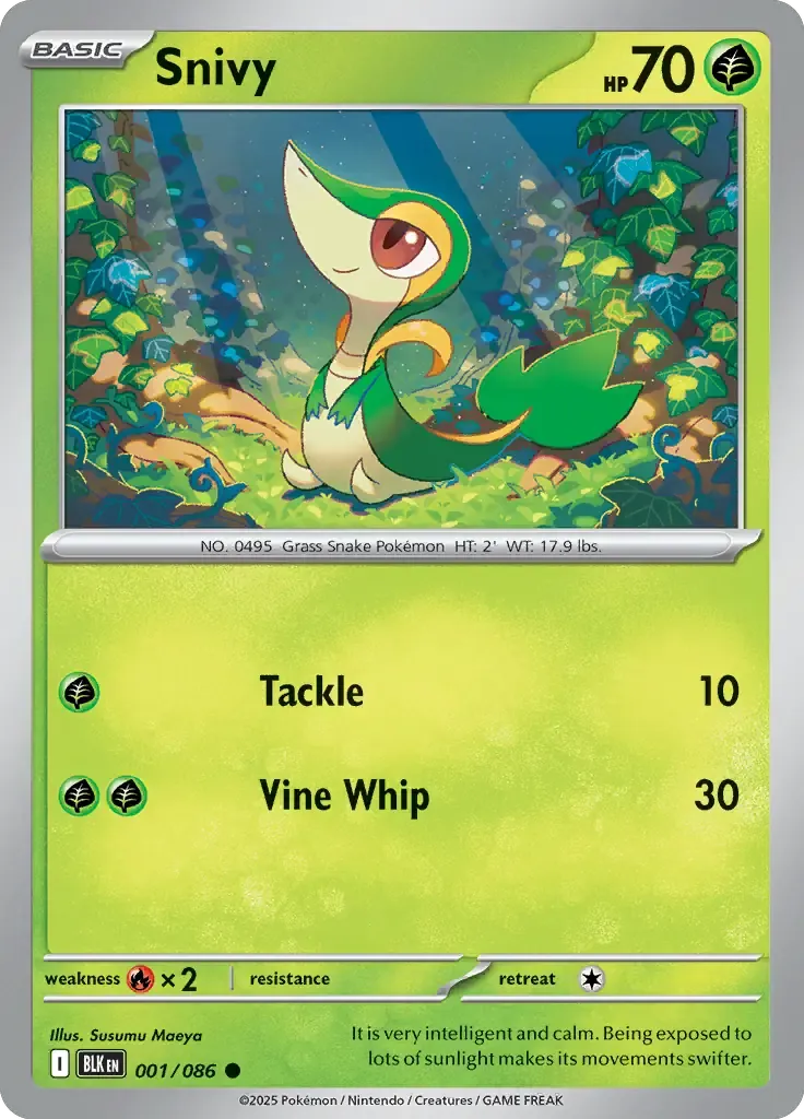 Snivy 001/086 Reverse Common