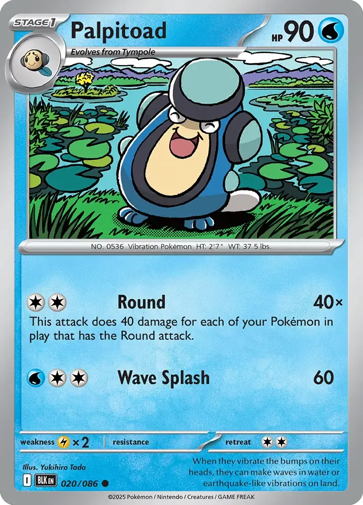 Palpitoad 020/086 Poké Ball Holo Common