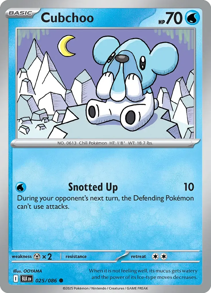 Cubchoo 025/086 Master Ball Holo Common