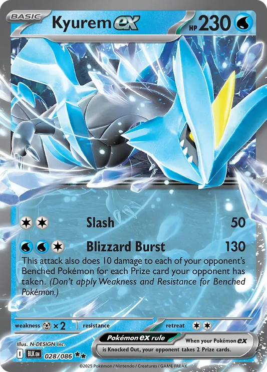 Kyurem ex 028/086 Double Rare ex